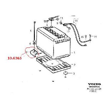 BATTERI FESTE PLATE VOLVO 200/700/900 1316365