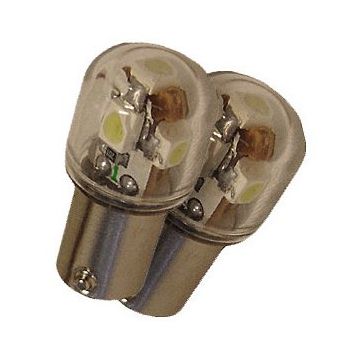 X-D LIGHT BA9S BAYONETTE SUPER BRIGHT 5LED 2-PACK WHITE