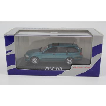 Modellbil Volvo V40 fasII 2000-2003 blå/grønn metalikk 1:43