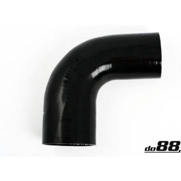 SILIKONSLANGE SVART 90 GRADER 3-3,5" (76-89MM)