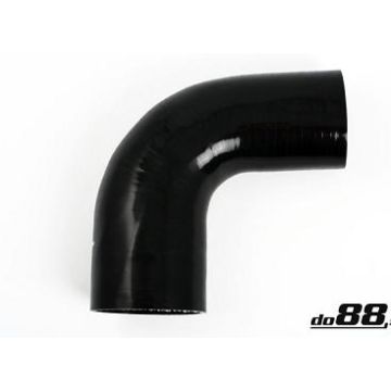 SILIKONSLANGE SVART 90 GRADER 3,125-3,25" (80-83MM)