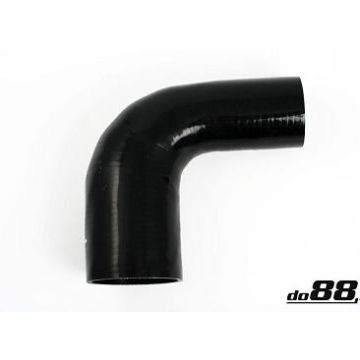 SILIKONSLANGE SVART 90 GRADER 3,5-4" (89-102MM)