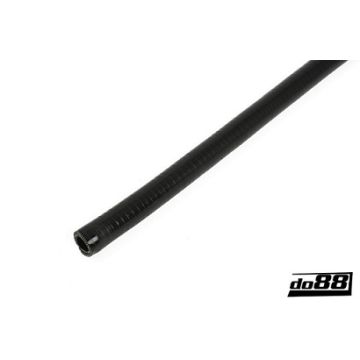 SILIKONSLANGE SVART FLEXIBEL GLATT 0,75'' (19MM)