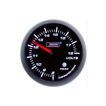 PROSPORT-S 60 MM ELECTRONIC VOLT GAUGE WITH PEAK/WARNING