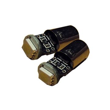 X-D LIGHT BAX9S BAYONETT OFFSET WITH RESISTOR SMD WHITE - PAIR