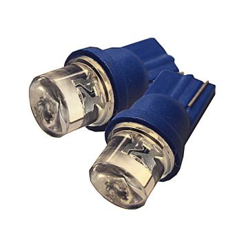 X-D LIGHT T10 24 VOLT SINGLE LED LENS SPREAD 2-PACK BLUE