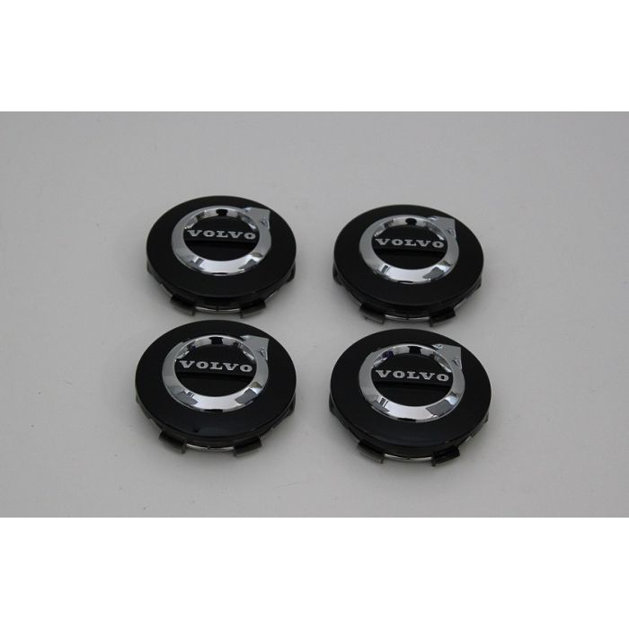 Senterkopp Volvo Mange Modeller D:64mm. Svart Sett 4stk