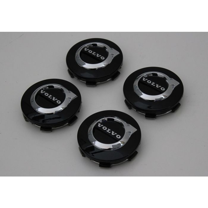 Senterkopp Volvo Mange Modeller D:64mm. Svart Sett 4stk