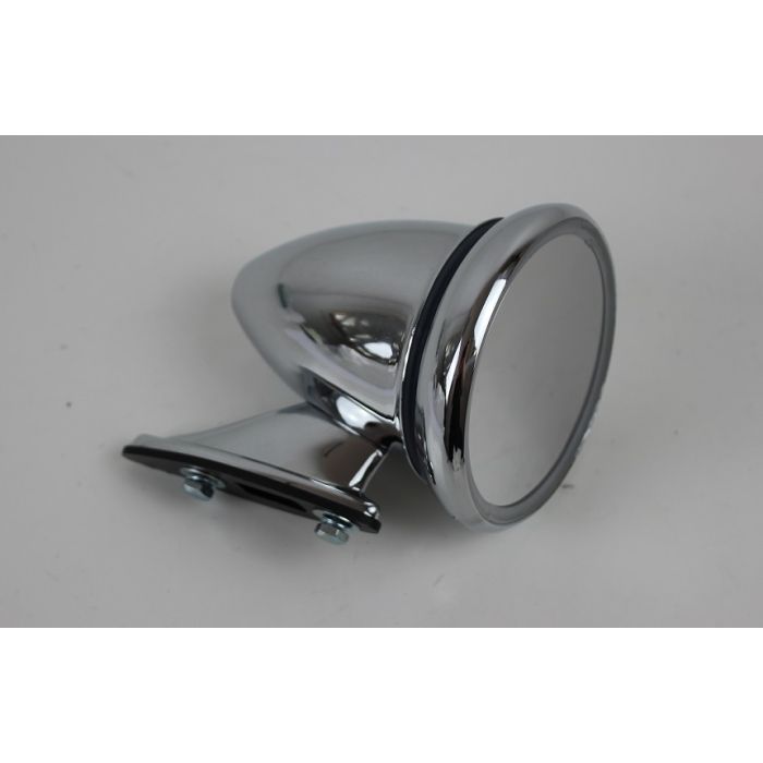 Speil sport/race classic , konvekst glass, crom, bullet type