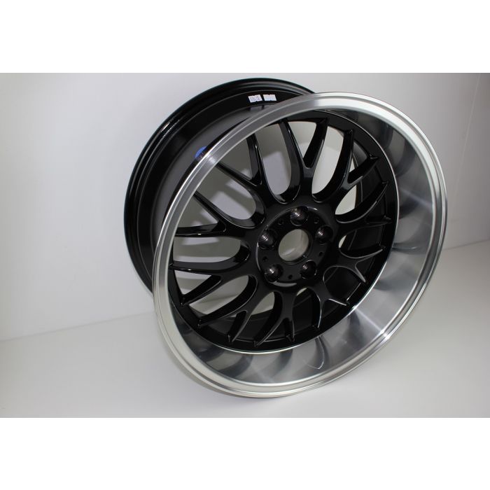 FELG  DTM LOOK 8,5"X18  5x108 ET6 Sort Polish pris stk.
