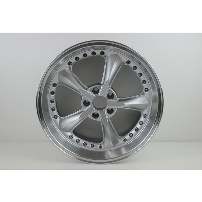 Felg ny type i sølv/polert ET16 5x108 8,5"x18"