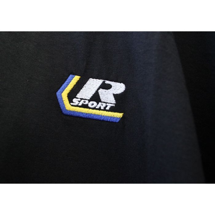 T-Skjorte R-sport  sort m/merke, 3X, solid type