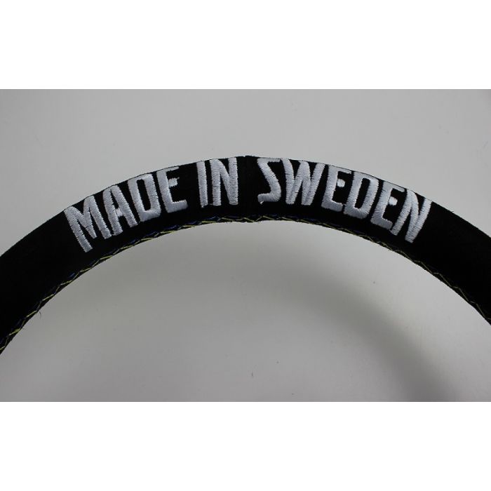 Ratt sort mocca m/ svarte eker tekst:made in sweden 345mm