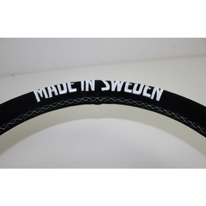 Ratt sort mocca m/ svarte eker tekst:made in sweden 345mm