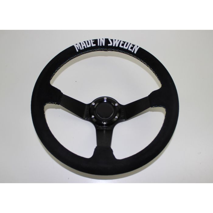 Ratt sort mocca m/ svarte eker tekst:made in sweden 345mm