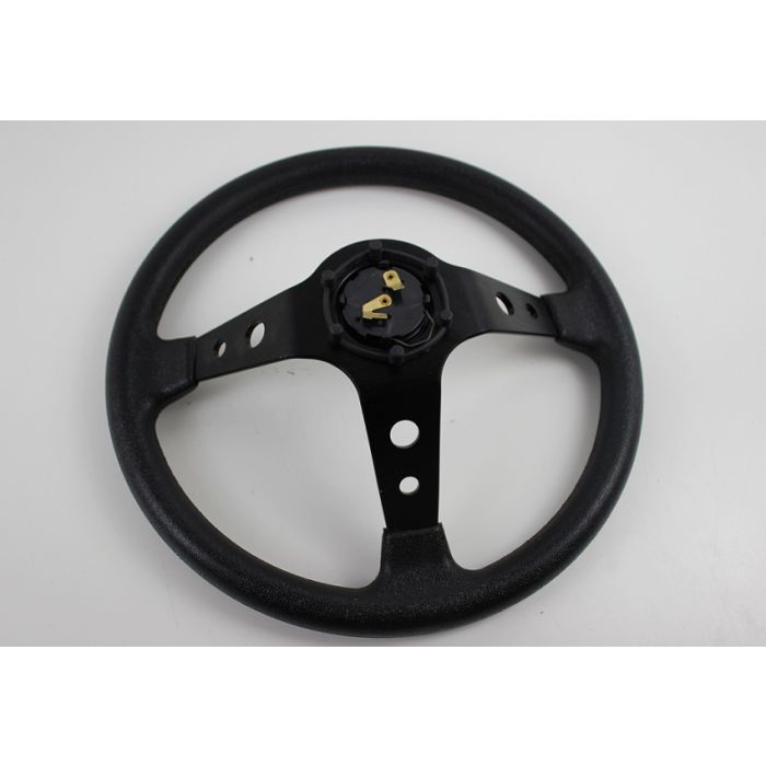 Ratt svart PU m/ svarte eker 345mm / 90 mm dyp
