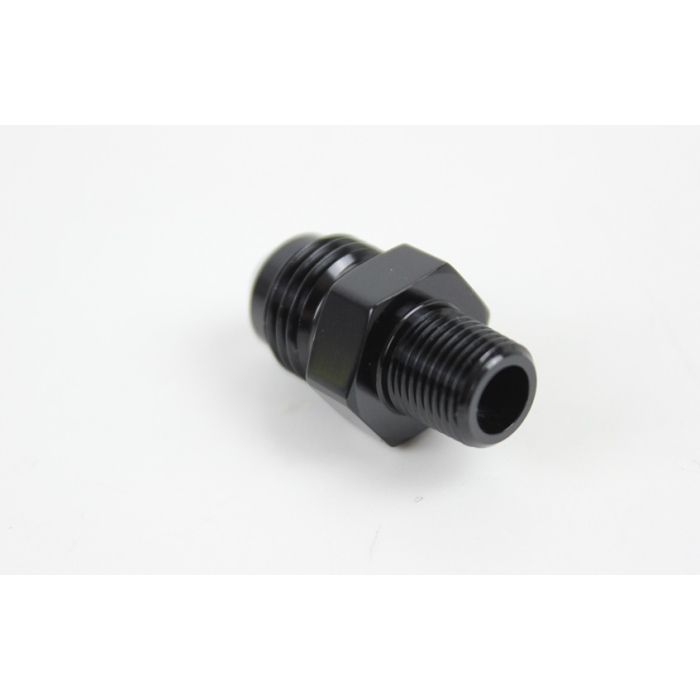 AN6 til 1/8 NPT (han-han) Svart, inv.diam.4,25mm
