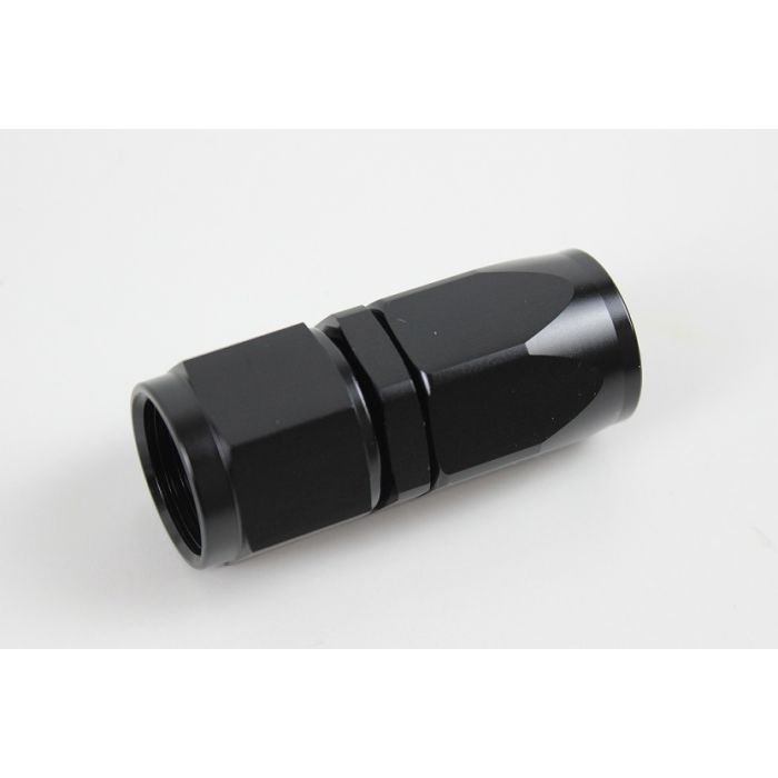 AN8 rett type Svart  Alu. for AN8 slange