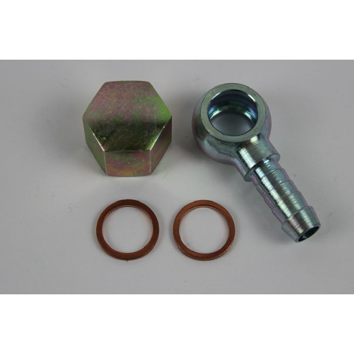 Nippel med banjo til "044" pumper ++ M12x1,5 mm gjenger