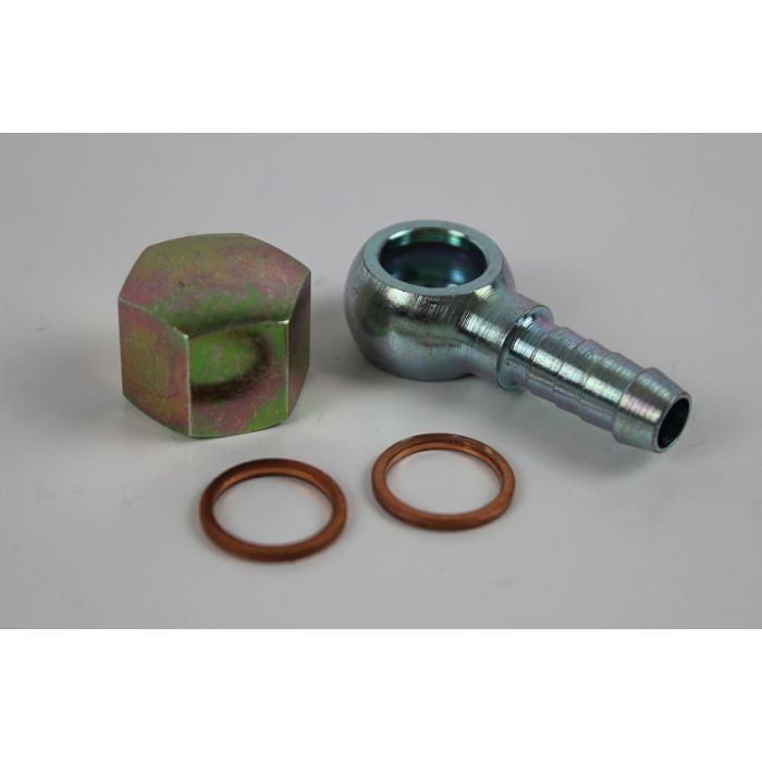 Nippel med banjo til "044" pumper ++ M12x1,5 mm gjenger