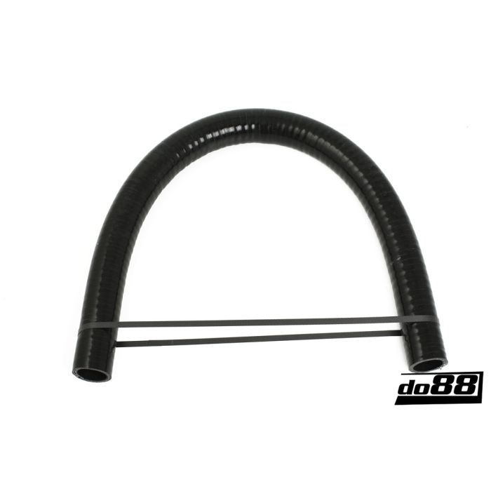 SILIKONSLANGE SVART FLEXIBEL GLATT  2,0'' (51MM)