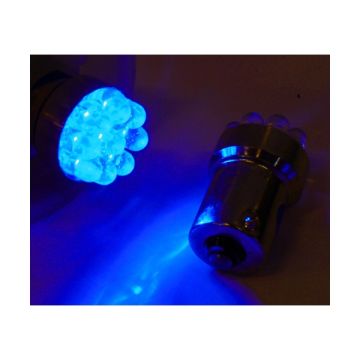 X-D LIGHT LED BULB BLUE BA15S 9 LEDS 5 WATT- PAIR