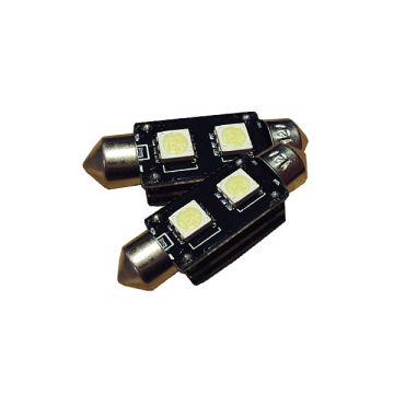 X-D LIGHT 38MM DOMELIGHT WITH RESISTOR BUILT IN SMD WHITE - PAIR